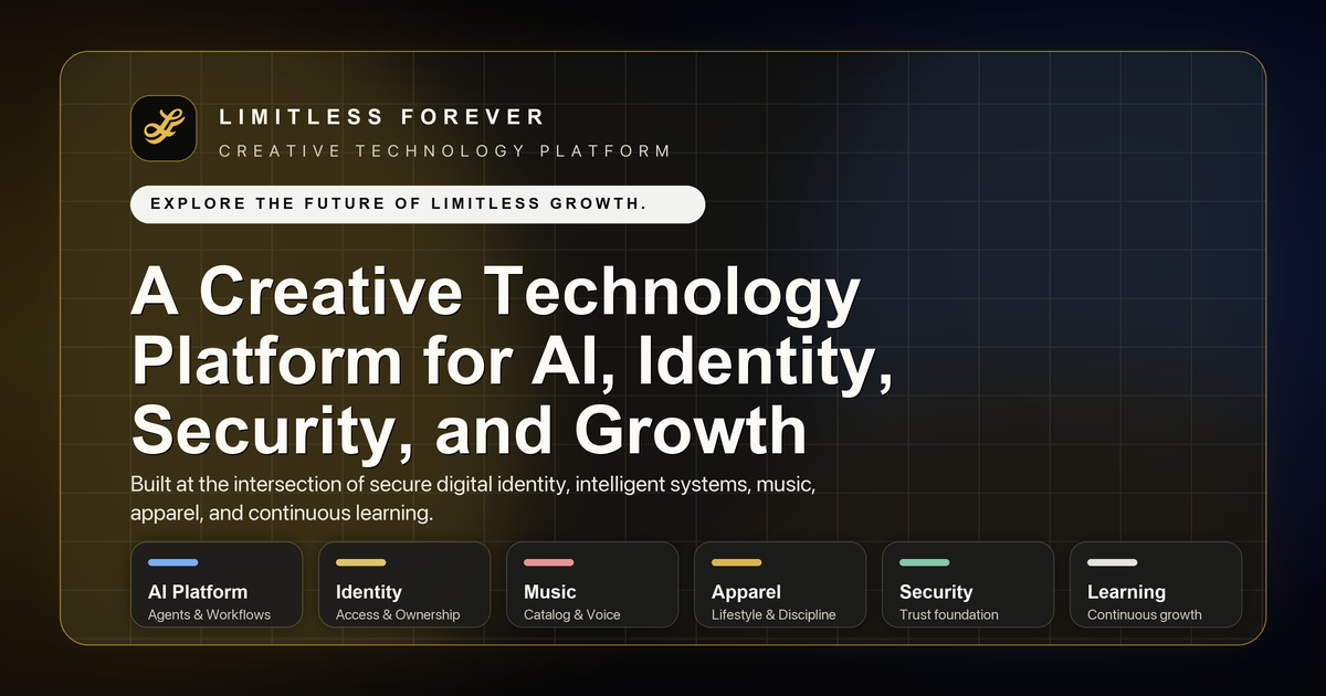 LIMITLESS FOREVER | Creative Technology Platform